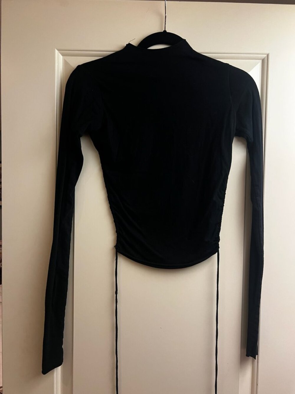 Are You Am I Backless Top Black (One Size, fits size XS or S)